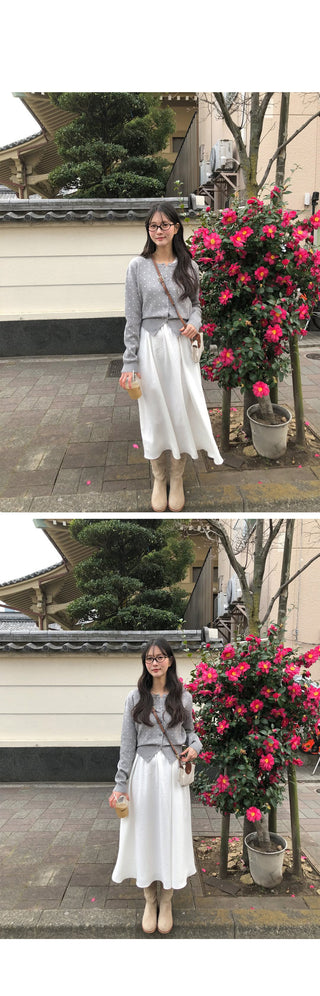 (2 colors) Layered Camisole Dress
