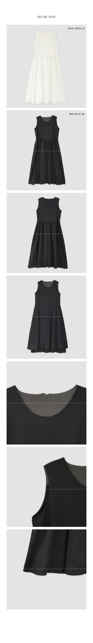 (2 colors) Layered Camisole Dress