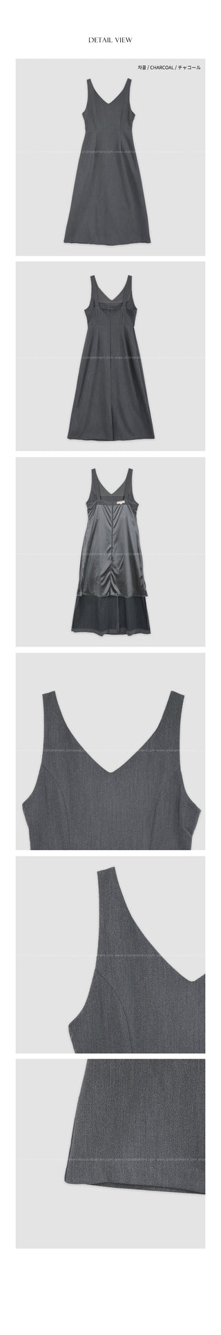 V-neck bustier dress