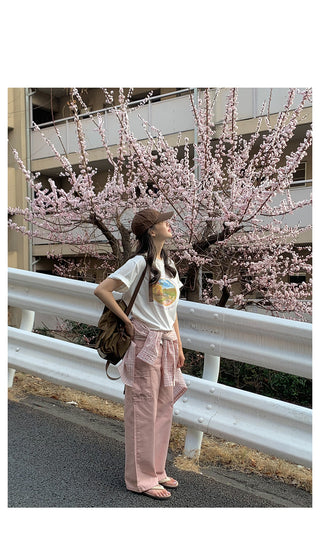 Printed short-sleeved T-shirt
