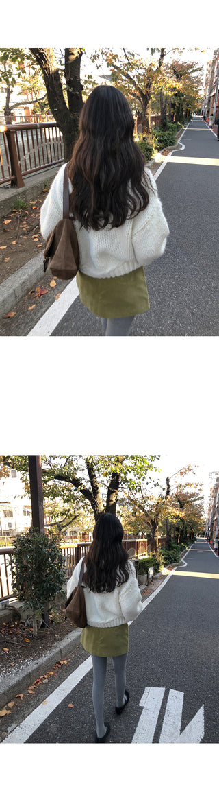 (2 colors) Cable wool knit