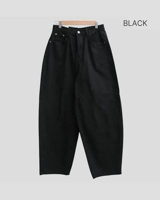 Cotton balloon wide pants