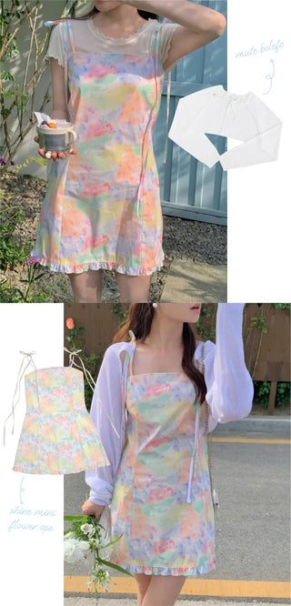 Mini bustier dress