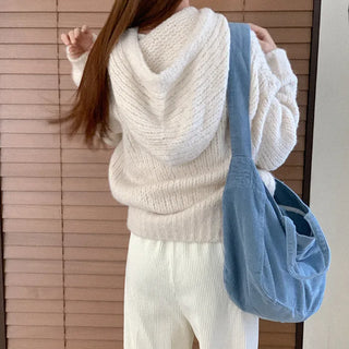 Alpaca hooded knit