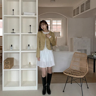 Suede short jacket