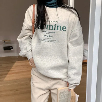 Fleece-lined sweatshirt