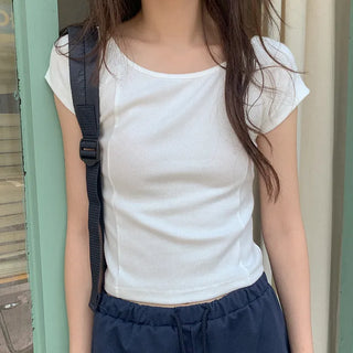 Ribbed Cropped YouNext T-Shirt