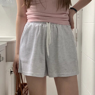 Cotton waffle shorts