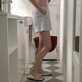 Cotton waffle shorts
