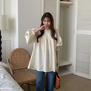 Cotton Ribbon Blouse