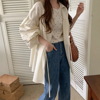 Cotton Ribbon Blouse
