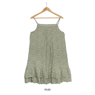 Flower lace sleeveless dress