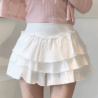 Tiered mini skirt