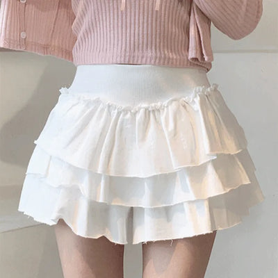Tiered mini skirt