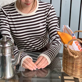 Weekly Stripe Border Pattern T-Shirt