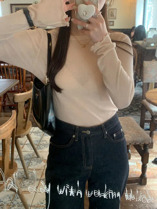 Tencel inner sheer T-shirt (4c)