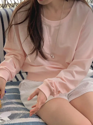 Round Loose Fit Sweatshirt (4c)