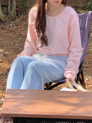 Round Loose Fit Sweatshirt (4c)