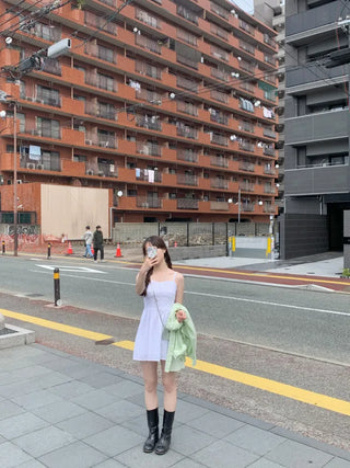 [Lined] Bustier Sleeveless Mini Dress