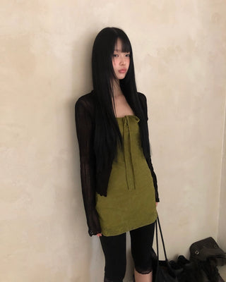 Bustier mini dress