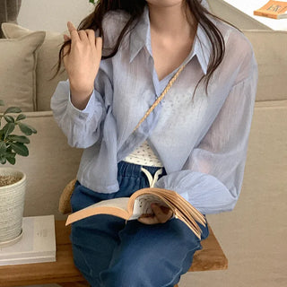 Shrins See-through Shirt