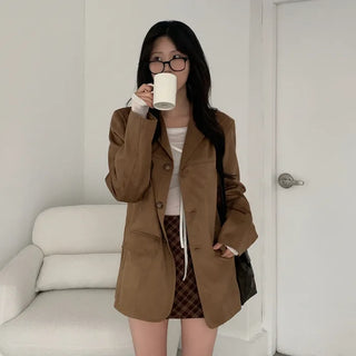 Layered long jacket