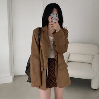 Layered long jacket