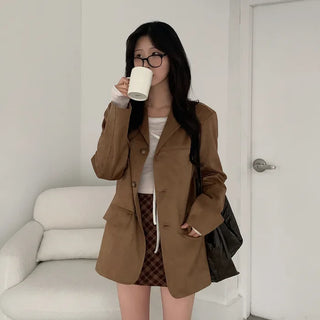 Layered long jacket