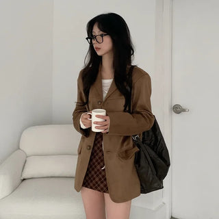 Layered long jacket
