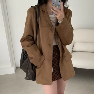 Layered long jacket