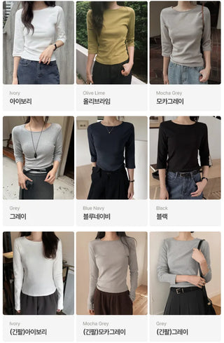 5/8 length clean T-shirt