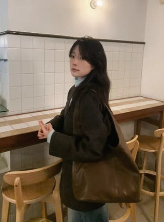 Basic Check Wool Jacket