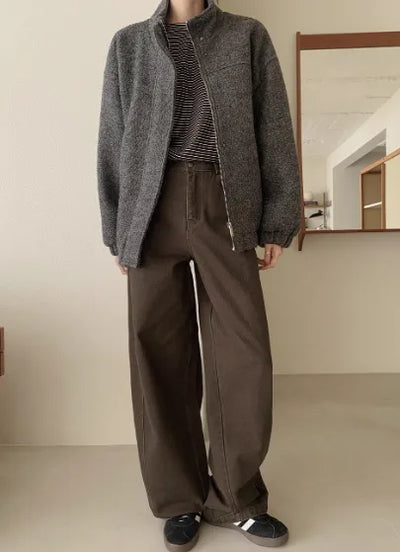 Dying Wide Denim Pants