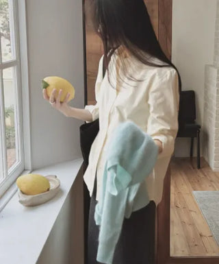 Oversized striped shirt