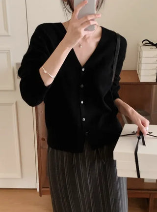 Premium wool cardigan