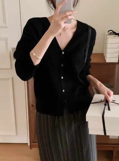 Premium wool cardigan