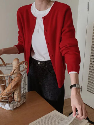Premium wool cardigan