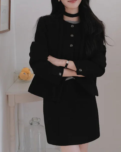 Premium tweed skirt