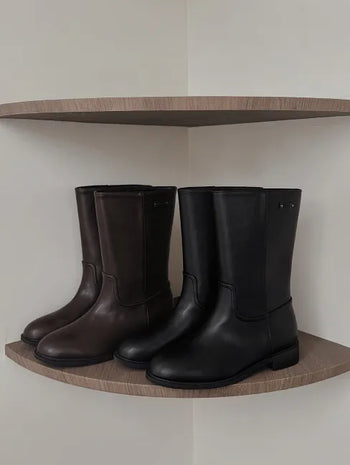 #LENTO. Round Shape Middle Boots