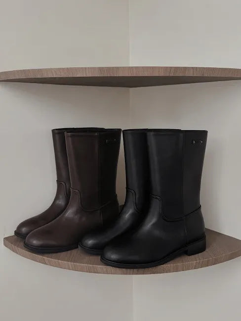 #LENTO. Round Shape Middle Boots