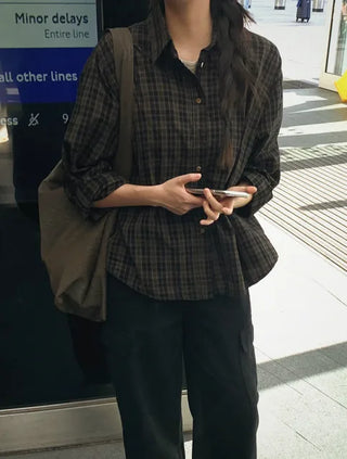 Mute check shirt