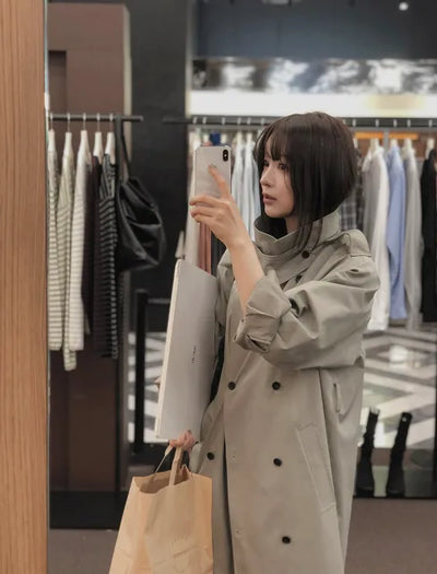 Premium Double Trench Coat