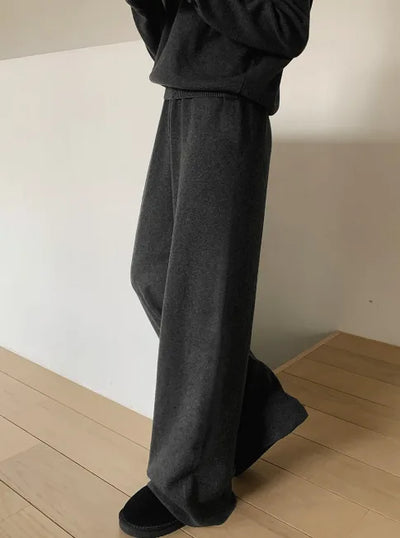 [Matching Set Available] Viscose Color Knit & Pants
