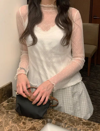 Wrap bustier knit