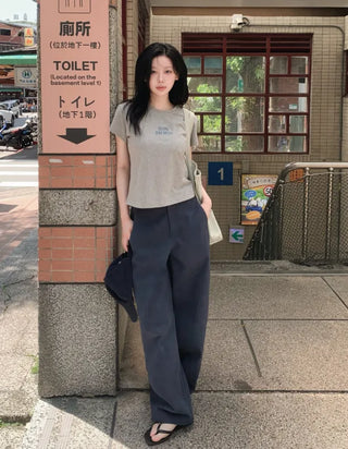 Deep Wash Wide Pants