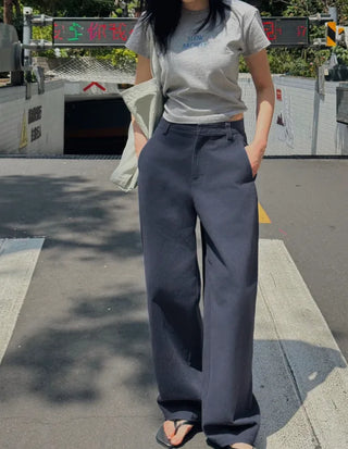 Deep Wash Wide Pants