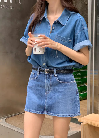 Summer denim shirt (2 colors)