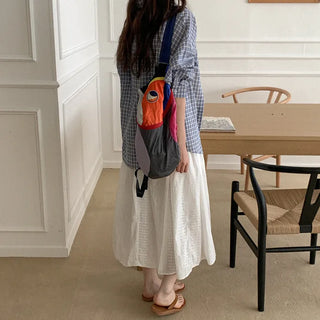Loose-fit cotton check shirt