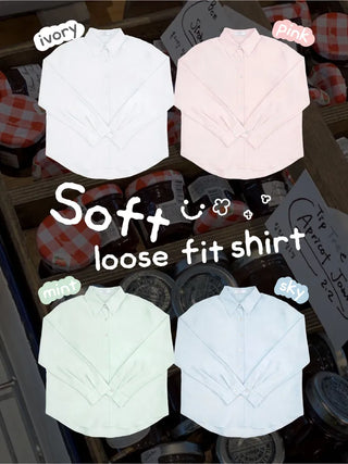 Soft, loose-fitting cotton shirt