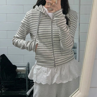 Striped hoodie